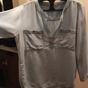 Cloth & Stone Chambray Top